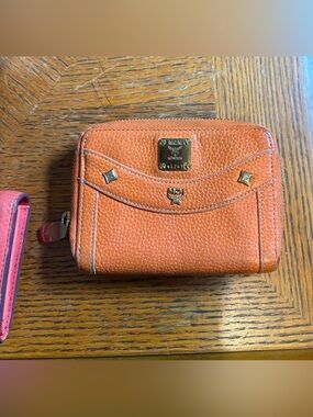 Vintage MCM Tri-Fold Wallet, Orange
